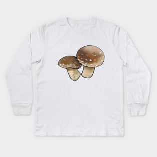 Shitake Mushrooms Kids Long Sleeve T-Shirt